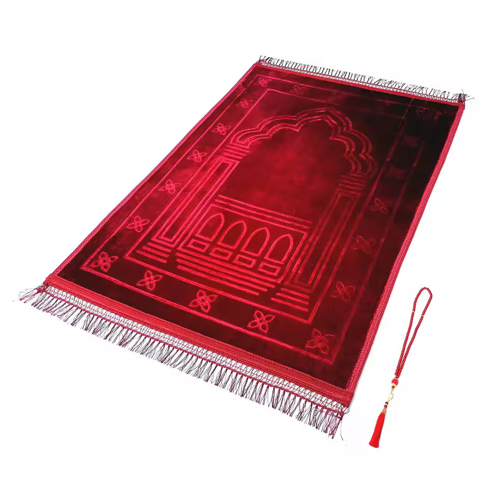 Handmade Prayer Mat - Red
